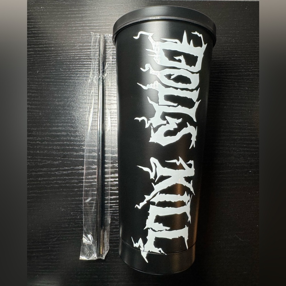 ✨🆕 HTF Dolls Kill Black & White Exclusive Tumbler - Picture 6 of 11